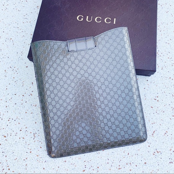 NWT Authentic Gucci Patent Leather Ipad Case - Picture 1 of 7